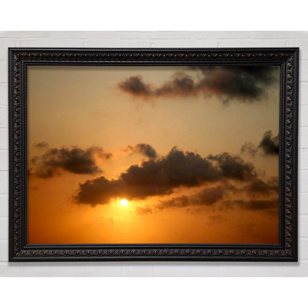 Ebern Designs Warmer Sonnenuntergang Druck Wayfair De